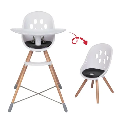 Phil & Teds Poppy Highchair - White, Wood