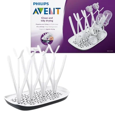 Philips Avent Drying Rack with Detachable Drip Tray for Clean, Tidy Drying (Model SCF149/00)