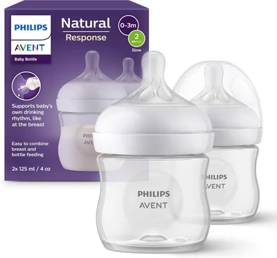 Philips Avent Natural Response Baby Bottle - 1 count (Pack of 1) / 125ml