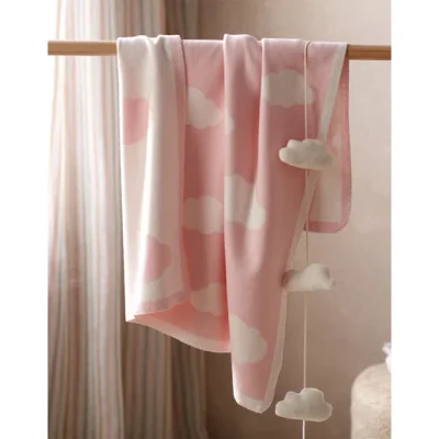 Pink Cloud Baby Blanket - Default