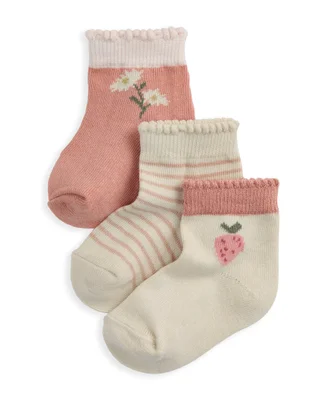 Pink Socks (Pack of 3) - 0-6 Months