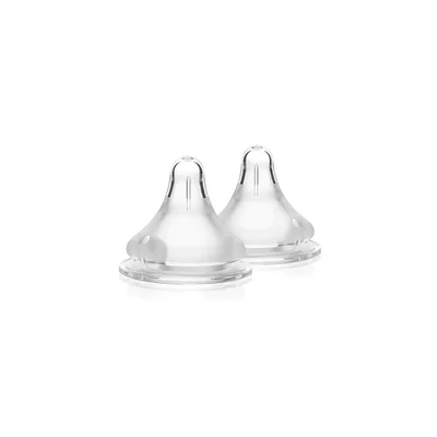 Pippeta Fast Flow Bottle Teats - 2 Pack - Clear