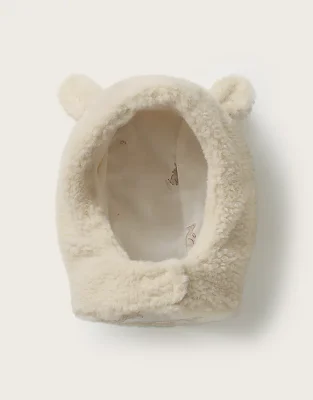 Playful Bunnies Teddy Fleece Bonnet (0-2yrs)