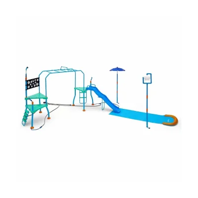 Plum Play Water Park Blaster Course - Blue