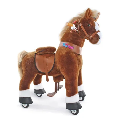 PonyCycle Ride-On Pony Toy - 3-5yrs / Brown & White / Brown \u0026 White