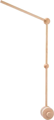 Promise Baby Wind Chimes with Clouds Moon Stars Mobile Handmade Wooden Crocheted Baby Newborn Boy Girl Bed Bell Pendant for Hanging - Upgraded Wooden Holder