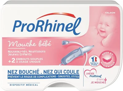 Prorhinel Ergonomic Baby Fly, Safe and hygienic, Reduces The Risk of sinusitis and Ear infections, Made in France - Default