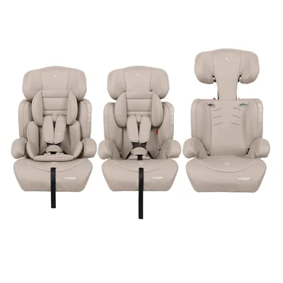 Puggle Maxi Gro Comfort Plus Group 1/2/3 Eco Car Seat Booster Seat with Insert - Cashmere (9 Months-12 Years)