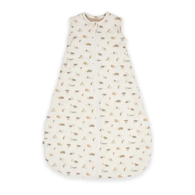 Puggle Wild At Heart 2.5 Tog Pure Cotton Jersey Quilted Baby Sleeping Bag - Safari (0-6 Months) - Safari / 0-6m