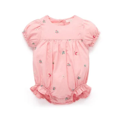 Purebaby Embroidered Bodysuit - Swallow Broderie