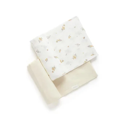 Purebaby Muslin Wrap - Wheat Wattle Bee / One Size