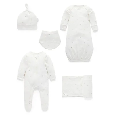 Purebaby Welcome Baby Gift Set - Vanilla Bear