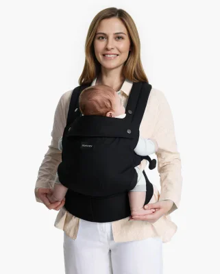 PureHug Baby Carrier - Ergonomic Cozy & Lightweight - Black
