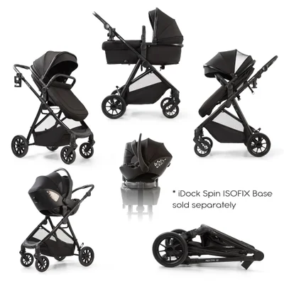 Red Kite Baby Push Me Savanna i Travel System- Black - Without ISOFIX Base
