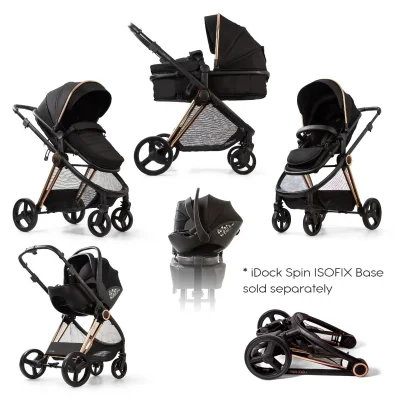Red Kite Push Me Pace i 3-in-1 Travel System - Amber / Without ISOFIX Base