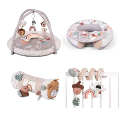 Redkite Play Gym, Spiraloo, Tummy Time Roll & Sit Me Up Ring Play Set - Woodland Walk - Default