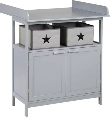 roba Changing Table Hamburg with Removable Attachment - Grey