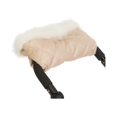 Roma Dolls Pram Fur Handmuff - Cream