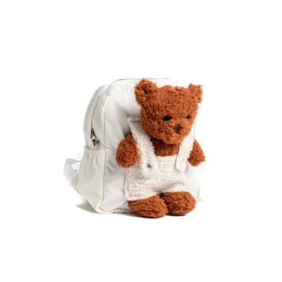 Roma Teddy Rucksack - Teddy - Brown, White