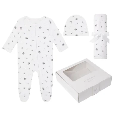 Rosa & Blue Baby Gift Set - Starlit Moon / 3-6m
