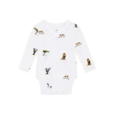 Rosa & Blue Long Bodysuit - 9-12m