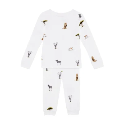 Rosa & Blue Pyjamas - Safari - 3-4y