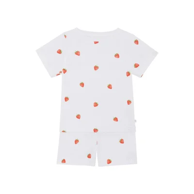 Rosa & Blue Summer Pyjamas - Strawberry / 3-4y