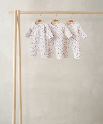 Rose Premature Rompers