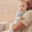 Sea Stripe Ribbed Clever Zip Sleepsuit — image 1