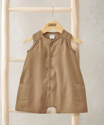 Seersucker Romper - 0-3 Months