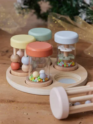 Set of 5 Musical Rattles in FSC® Wood - Default