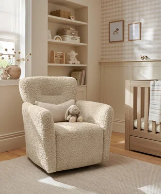 Settle Swivel Nursing Chair – Biscuit Teddy