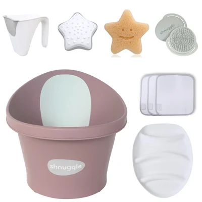 Shnuggle Baby Bath Bundle- Blossom