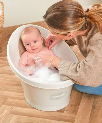 Shnuggle Eco Bath & Squishy Bundle - Cookies & Cream / One Size
