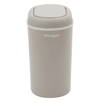 Shnuggle Eco-Touch Nappy Bin Odour-Locking & Eco-Friendly- Taupe - Bin + 5 Liners