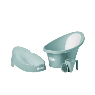 Shnuggle Newborn Support and Bath Bundle - Eucalyptus
