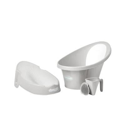 Shnuggle Newborn Support and Bath Bundle - Taupe