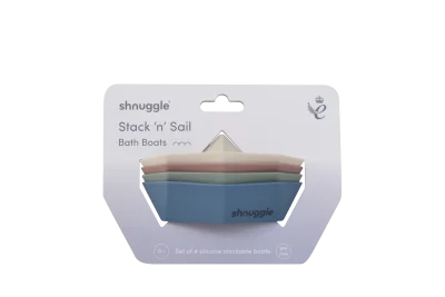 Shnuggle Stack and Sail Bath Boat Toys