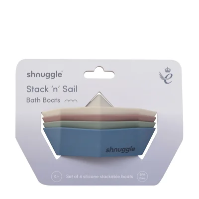Shnuggle Stack and Sail Bath Boat Toys