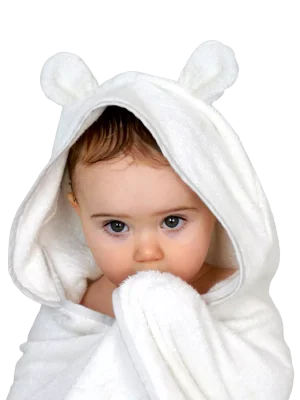 Shnuggle Wearable Baby Towel, White - Default