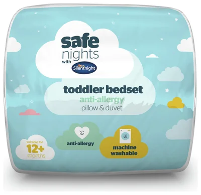 Silentnight Safe Nights 4.5 Tog Duvet and Pillow Set-Cot Bed - Default