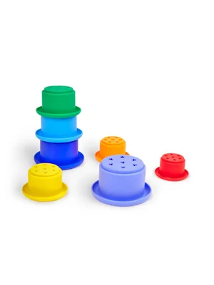 Silicone Rainbow Stacking Cups - Size ONE