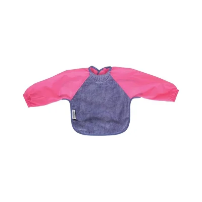 Silly Billyz Long Sleeve Fleece Bib - Pink, Purple