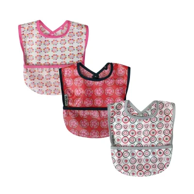 Silly Billyz Pack of 3 Wipe Clean Pocket Bib