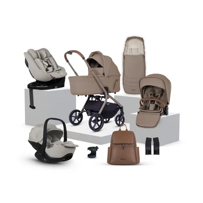 Silver Cross Breez Ultimate 360 Family Car Seat Travel System- Champagne — image 1