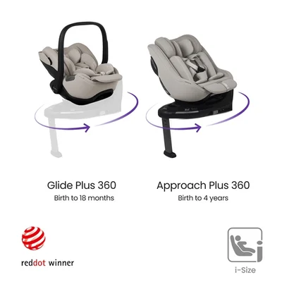 Silver Cross Breez Ultimate 360 Family Car Seat Travel System- Champagne — image 2
