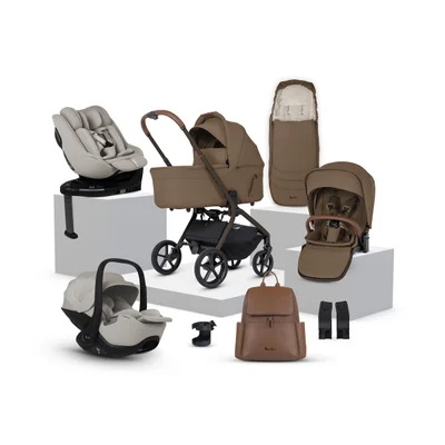 Silver Cross Breez Ultimate 360 Family Car Seat Travel System- Maple - Maple - Maple
