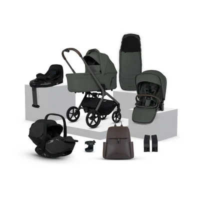 Silver Cross Breez Ultimate 360 Infant Carrier Travel System 12 Piece- Pewter - End of April