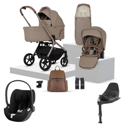 Silver Cross Breez Ultimate + Cloud T Travel System- Champagne