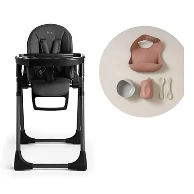 Silver Cross - Buffet Highchair - Baby Chair - Portable High Chair - Newborns to 3 years - Cool Grey